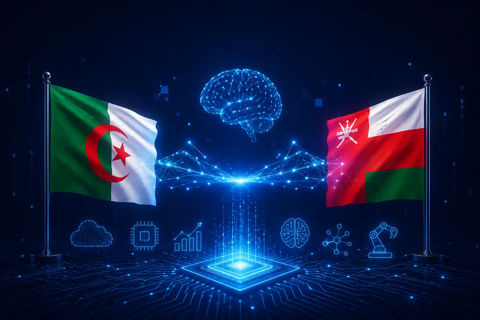 Numérique et intelligence artificielle : Alger et Mascate ouvrent de nouvelles perspectives